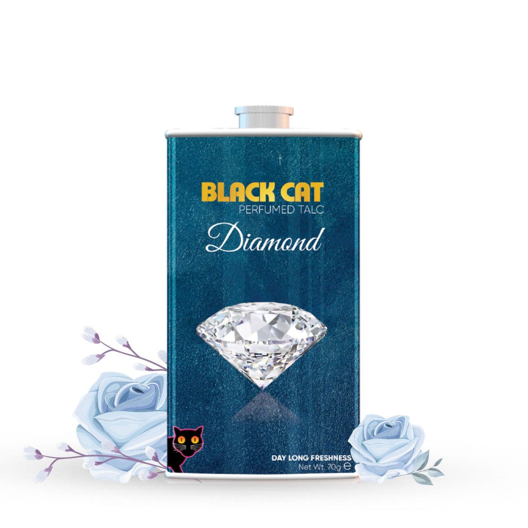 Black Cat Diamond (70g) Talcum Powder - Black Cat