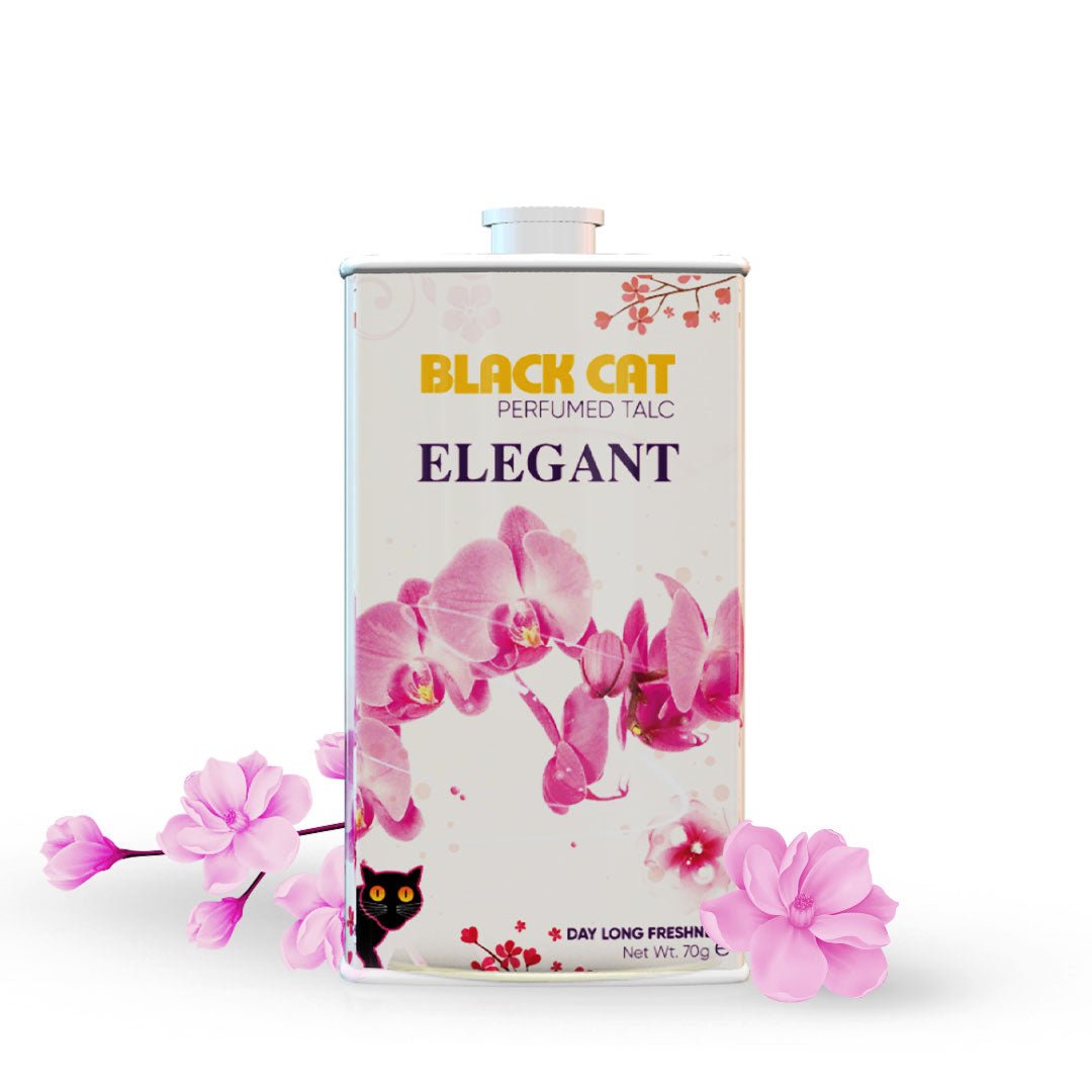 Black Cat Elegant (70g) Talcum Powder - Black Cat