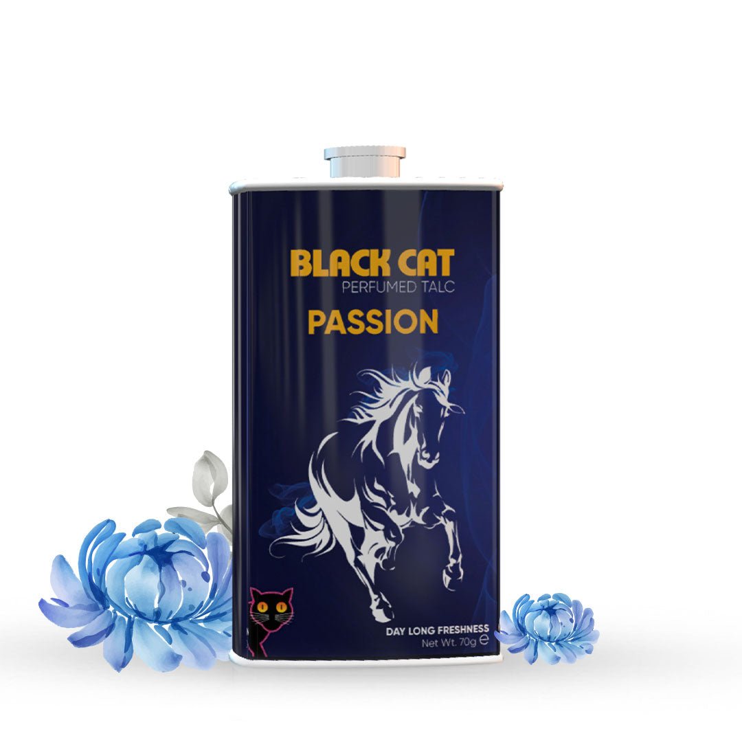 Best Black Cat Passion (70g) Talcum Powder Online In Pakistan - Oringial Black Cat Products